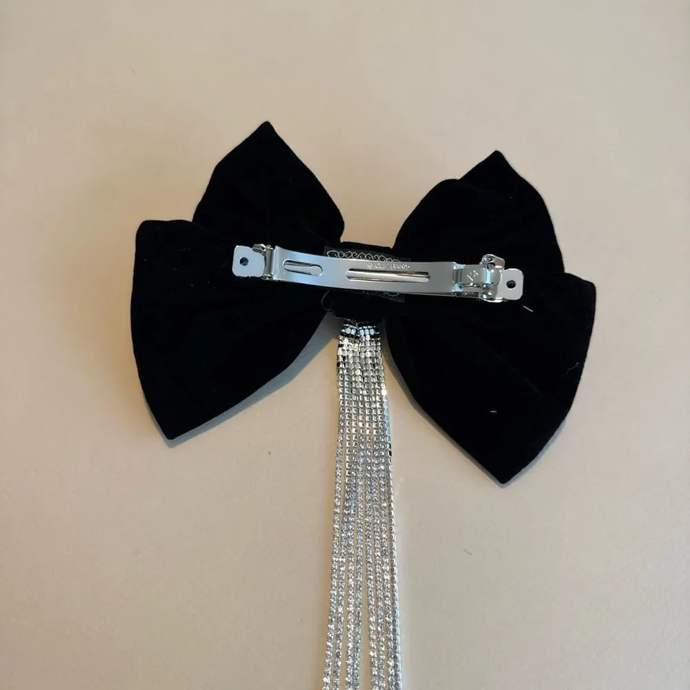 Elegant Black Bow Hair Clip K11